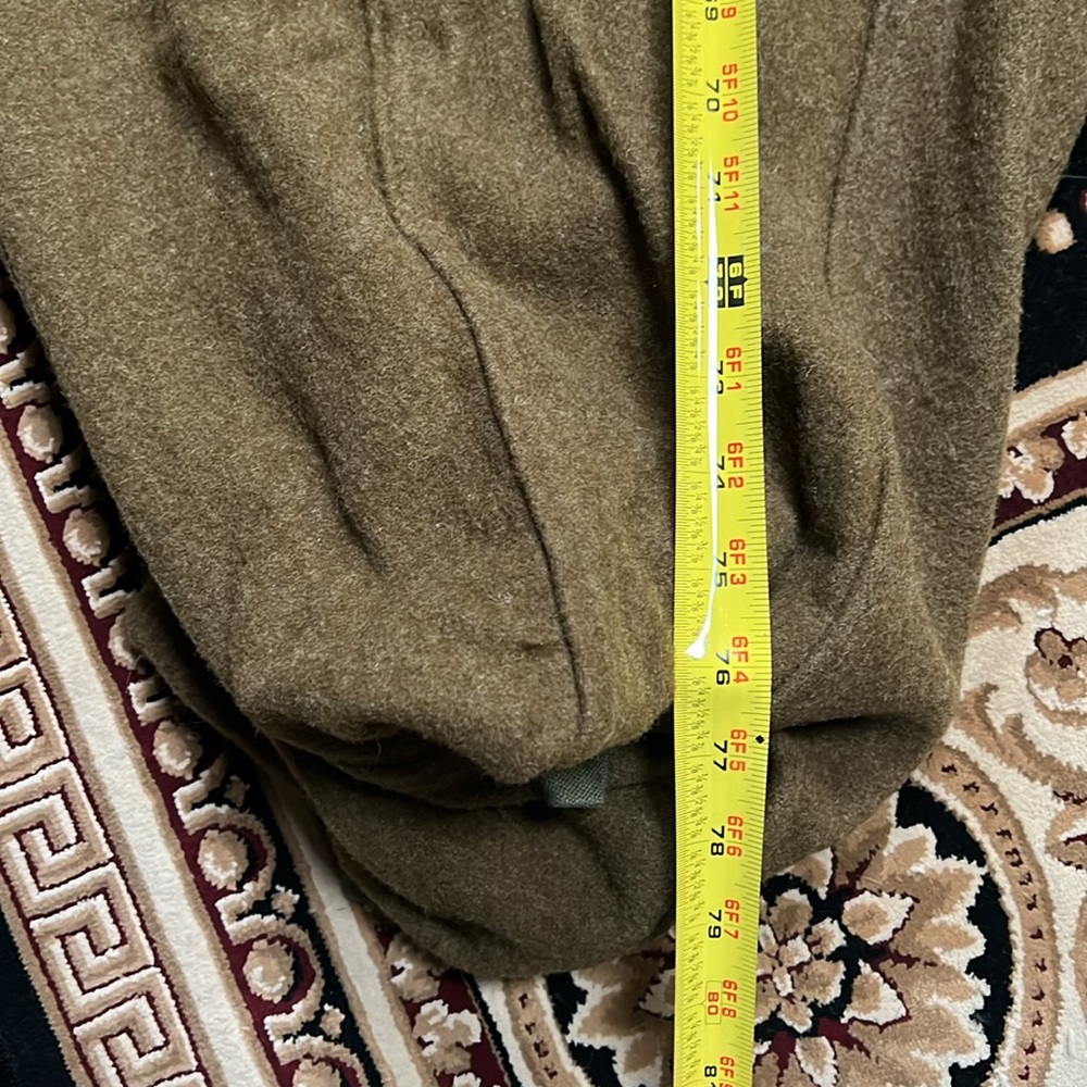 World War II US Army Wool Sleeping Bag Green Dated 1945 Mummy Military VTG - Picture 10 of 14